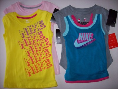 pink blue and yellow nike shirt