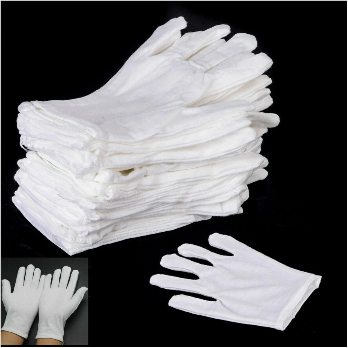 Guantes De Algodon Blancos