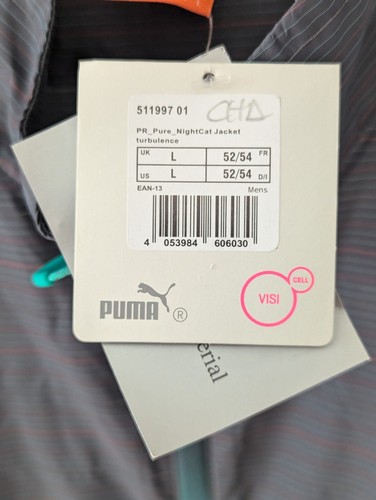 Puma Packable Laufjacke / Grau / Large / Neu mit Etikett / Pure Night Cat / Reflektierend - Bild 5 von 10