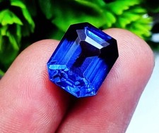 Natural Tanzanite Radiant Cut 9.80 Ct Certified Loose Gemstone