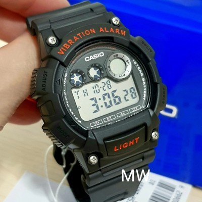 Casio Men Dark Grey Resin Digital Vibration Alarm Sport Watch W735H-8A  W-735H-8A 4971850906629 | eBay