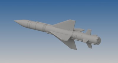 2x AS.34 Kormoran  Anti-ship Missile| Scale 1/32 | 3D Resin Print Druck