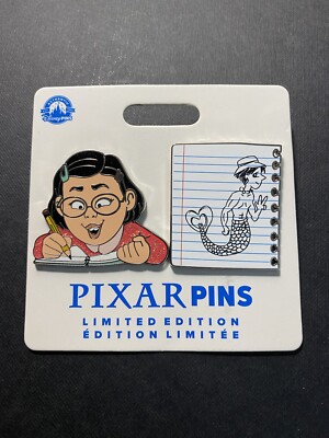 Disney Turning Red Pin Set Limited Edition LE 500 Mei And Drawing