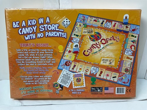 New ! Candy-Opoly Board Game Candyopoly Monopoly Sweet Shop Chocolate Sucker Pop - Picture 2 of 7