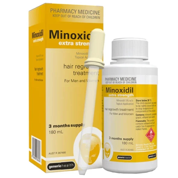 Minoxidil Extra Strength 5% -180ml 1 YEAR Supply Regaine Hair Loss Treatment - image 2 of 4