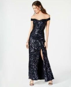 nightway off the shoulder gown