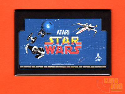Atari Star Wars 2x3'' fridge/locker magnet  arcade cockpit backglass