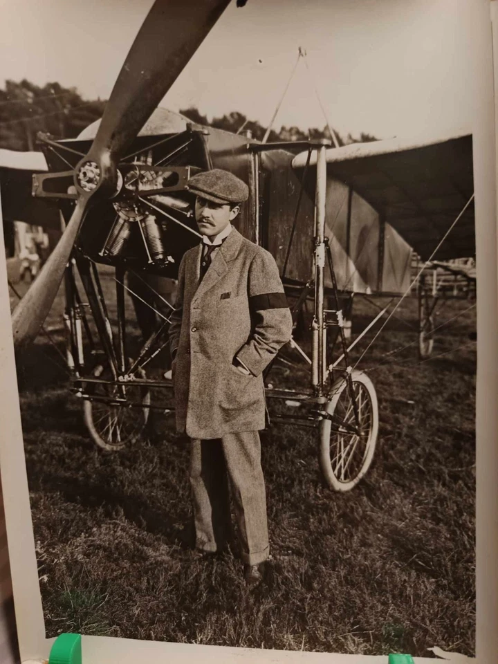 Photographie vintage meeting aérien de Reims Leon Morane - Photo 1/4