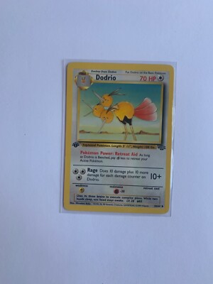 Dodrio 1st Edition Jungle 34/64 - 1995, 96, 98 Nintendo - Pokemon Card - NM 