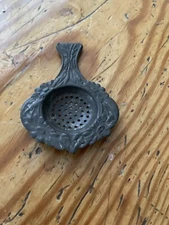 Antique Miniature Metal Tea Strainer Spoon for Larger Scale Dollhouse Kitchen