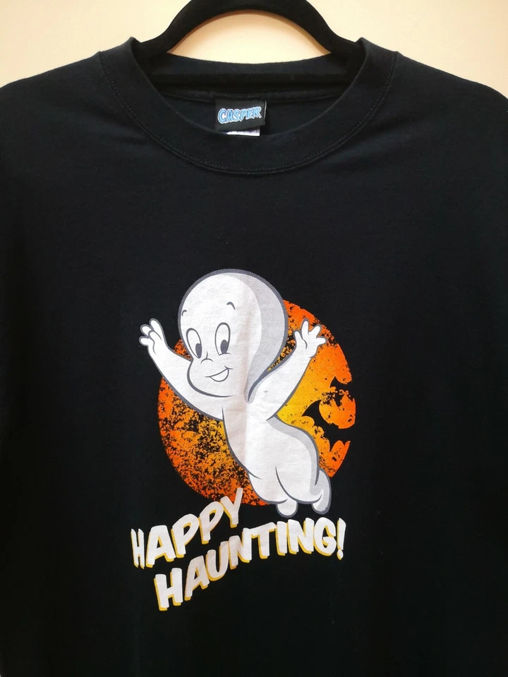 Camiseta De Colección Casper Happy Haunting Negra Harvey Entertainment Rara Talla L Foto 3 de 4
