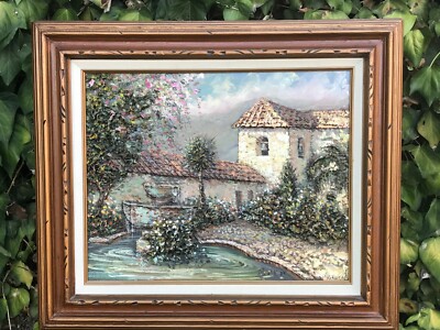 Paco Garcia Original Painting 散歩道からの眺め Paco Garcia