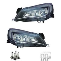 Scheinwerfer Set H7/H7 Schwarz FüR Opel Astra J Stufenheck Caravan Inkl Lampen