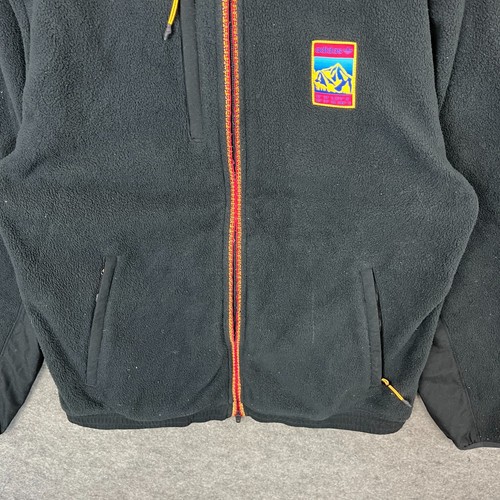 Chaqueta Top Adidas Polar Exterior Para Hombre Pequeña Negra Originales Adiplore Polar - Imagen 3 de 12