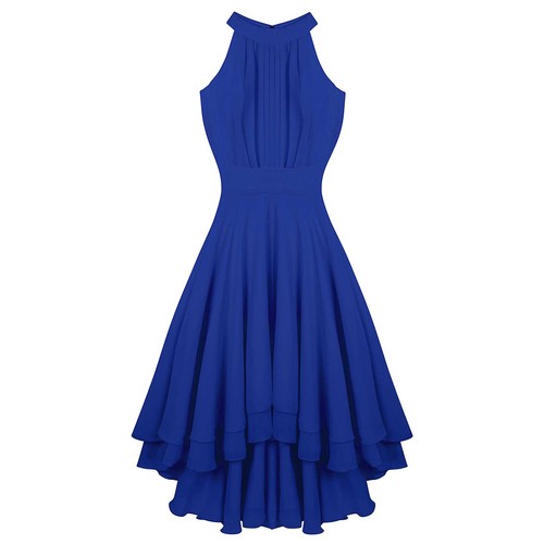Elegante Damen Abendkleid Cocktailkleid Partykleider Chiffon Langes Maxi Kleid - Bild 184 von 198