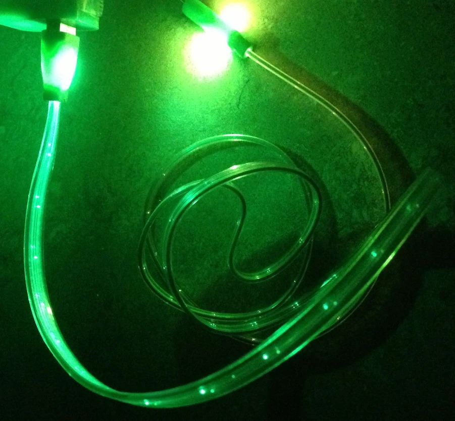 NTJ LED light-up flash power charger cable for SAMSUNG GALAXY s6+ s7 MICRO USB - Image 3 of 4