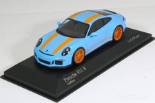 Minichamps 1/43 Porsche 911R 991 2016 Gulf Blue Orange Stripe Limited 299