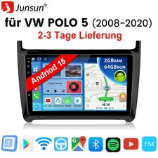 DAB+ für VW Polo 6R 6C V 2009-2017 Android 15 Autoradio Apple Carplay Navi 2+64G