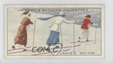 1914 Lambert & Butler Winter Sports Tobacco Ladies Ski-ing #7