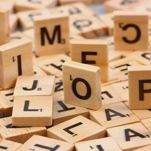 Pack of 200 Scrabble Letters,Scrabble Letters for Crafts,Scrabble Tiles,Wooden - Image 4 of 4