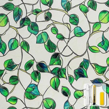 Window Privacy Film Stained Glass Decorative Static Clings Frosted Window Tint f