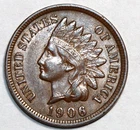 1906 Indian Head Cent Choice Extremely Fine XF+/AU #3058