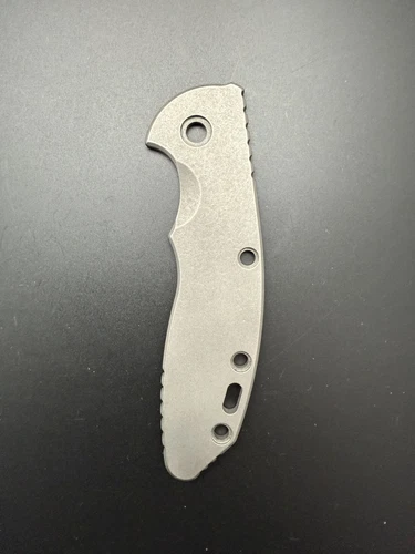 Rick Hinderer Knives XM-18 3.5 Smooth Unmilled Working Finish Titanium Scale
