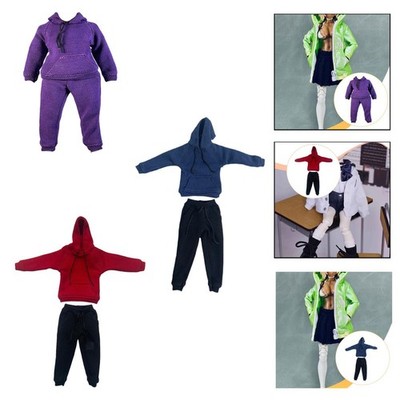 Kleidung für Actionfiguren im Maßstab 1:12: Bequemes, modisches Sweatshirt