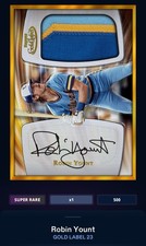 23 Topps Bunt DIGITAL Gold Label Golden Greats SigRelic SUPER RARE Robin Yount