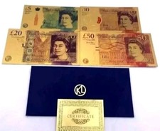 Full Set ! Gold Foil Bullion Bar UK 