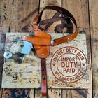 Kimber Schulterholster mit Daumenbruch - Leder Horizontalholster.