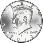 2013 P Kennedy Half Dollar Uncirculated from Mint Set