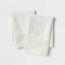 Standard Solid Performance 400 Thread Count Pillowcase Set