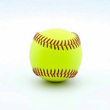 Softball mit Korkkern strapazierf&auml;hig Trainingsball klassisch f&uuml;r Freizeitspiel