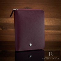 Montblanc Leather Goods Sartorial 5 Pen Pouch Zipper Cassis Etui 199384