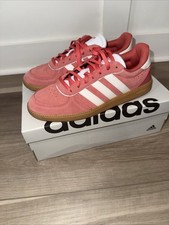 Size 8 - Adidas Breaknet Sleek Scarlet Gum Women  s Tennis Shoes