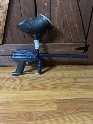 #ad #ad PMI Piranha Blue Splatter Paintball Marker Worked When Last Used $40.00