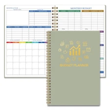 Monthly Budget Planner - 14 Months Undated Financial Planner Organizer Budget Bo
