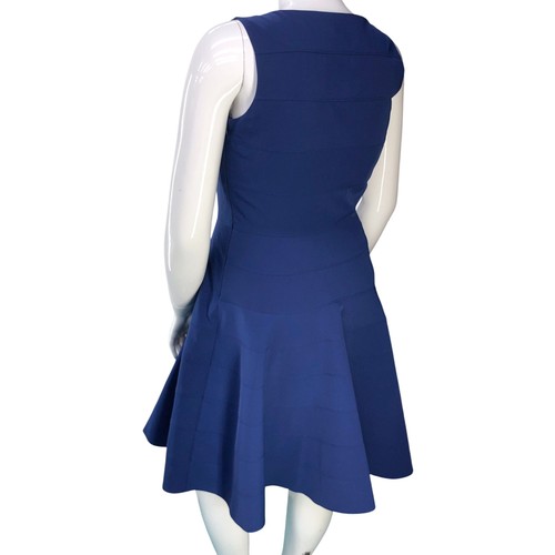 Calvin Klein Kleid Damen 12 Tintenblau Ärmellos Fit Flare Knielang Aline - Bild 6 von 15