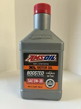 AMSOIL 100% SYNTHETIC XL Motor Oil SAE 5W-30 BOOSTED ENGINE PROTECTION 1 QT NEW.