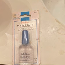 Sally Hansen Double Duty 2-in-1 Base Top Coat Chip Resistant Shiny 0.45