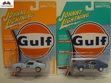 Johnny Lightning 1967 Shelby GT-500 GULF PAIR JLMC038 A&B