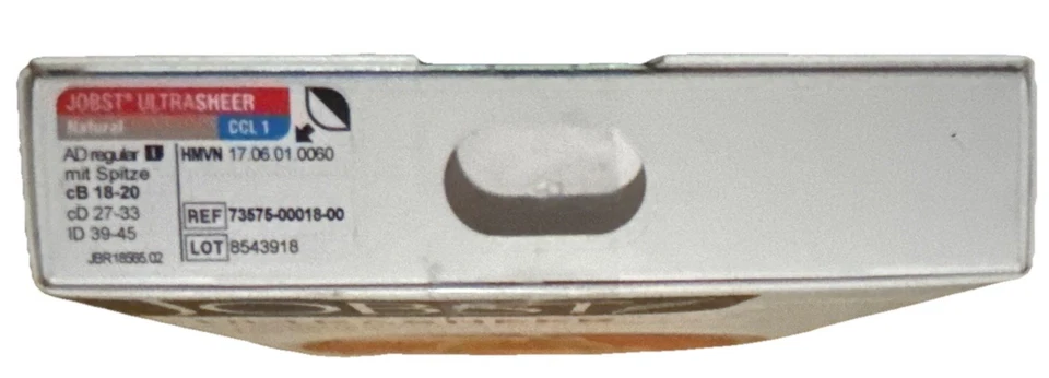 Jobst ultra sheer Compression Knee highs. Natural. Closed toe. New - Image 3 of 4