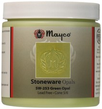 Stoneware Glaze, Green Opal SW-253, 1 Pint