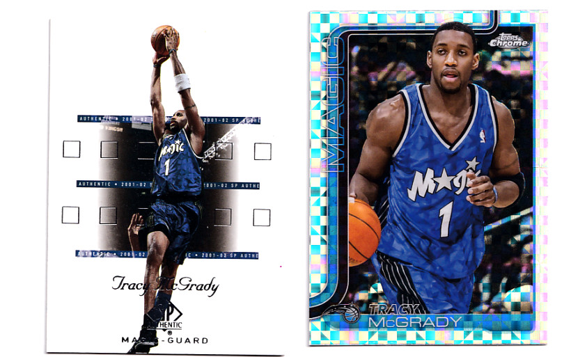 Tracy McGrady 2025-26 Topps Chrome #245  X-FRACTOR REFRACTOR + 2002 UD SP