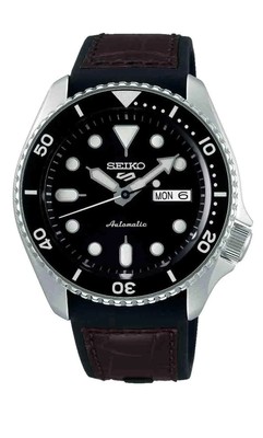 Seiko 5 Sports SRPD55K2 Men's Resin Strap Black Dial 100M