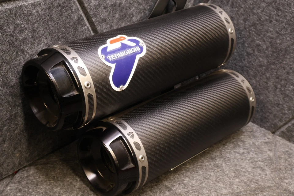 DUCATI MONSTER 1200 TERMIGNONI SILENCERS CARBON 96480311A 2014-16 BRAND NEW - Image 2 of 4