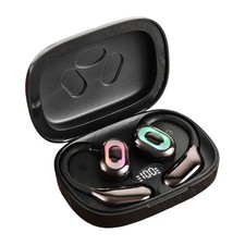 Open Ear Headphones, Bluetooth 5.4 Wireless Earbuds with Smart Digital Displa...