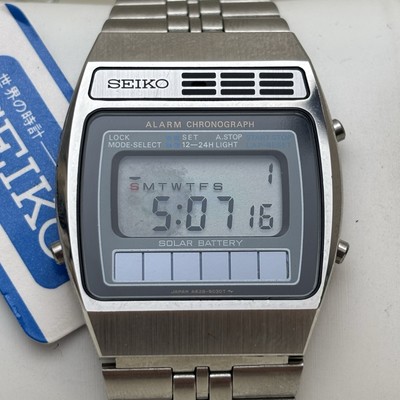 SEIKO デジタル　A628-5020 NOS Seiko A628-5020 Neo Vintage Digital Watch Stainless Steel Made