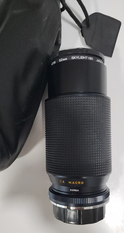 Takumar 80-205mm f4.5 zoom lens Pentax PK mount, caps